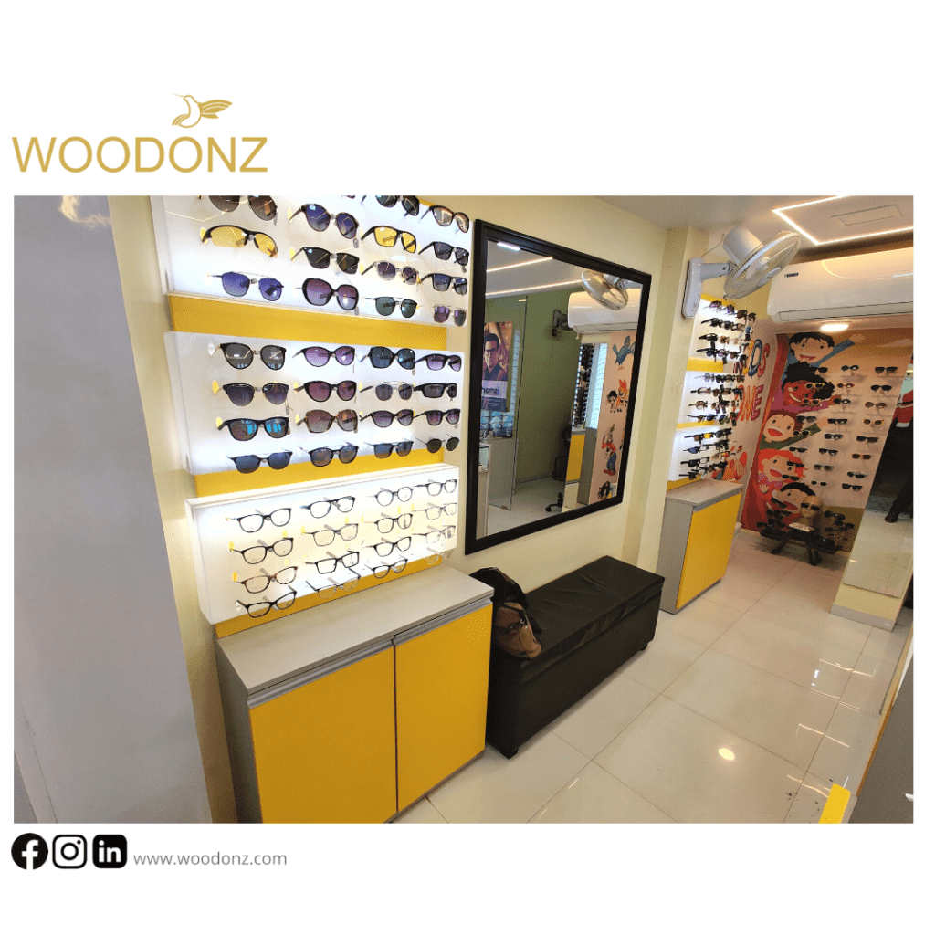 small optical shop design in india